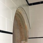 Tiled arch laundry entry Sydney