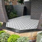 Curved verandah tiling tessellated Haberfield Sydney